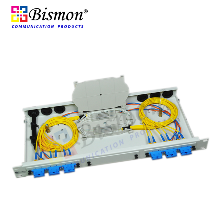 ODF-Rack-Mount-Fiber-Enclosure-1-U-FIX-1-36-Port-Unload-กล่องเปล่า